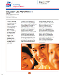 whey proteins and immunity